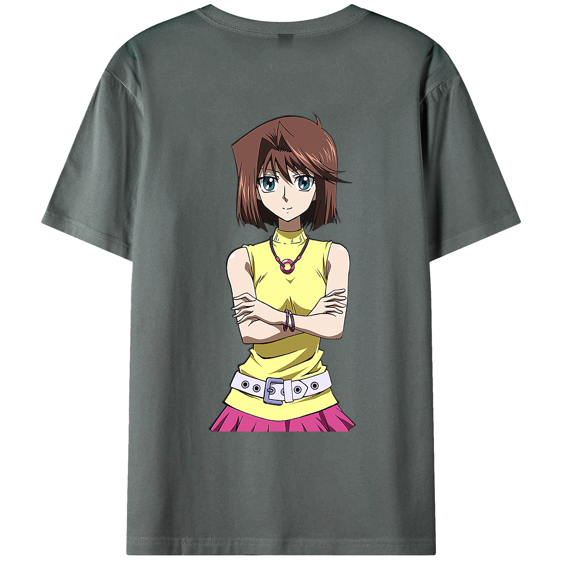 （画像用） 遊☆戯☆王 Yu-Gi-Oh! 綿100％ メンズ半袖Tシャツ（バックプリント） 通気性
